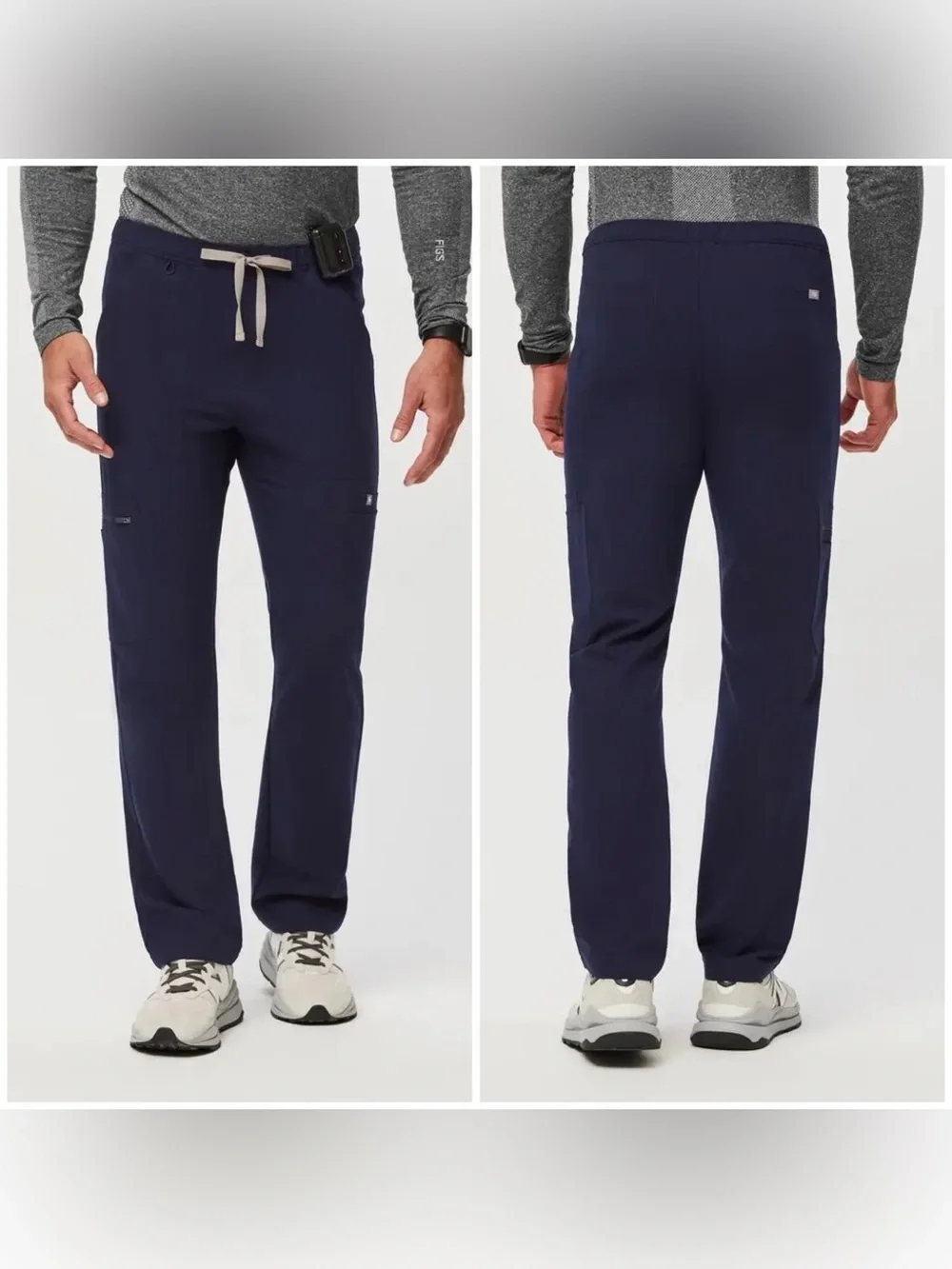 Figs Cairo Straight-Leg Navy Men Scrub Pant™ (Size XL/T)